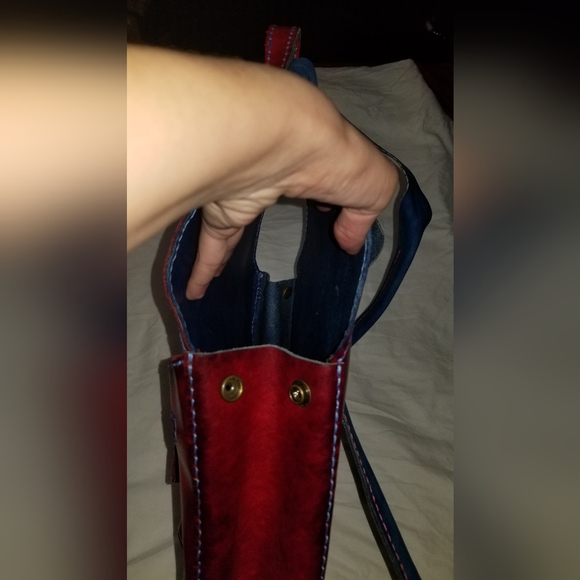 handmade leather backpack. - Picture 6 of 8